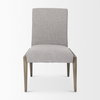 Palisades Curved Back Dining Side Chair | Gray Fabric with Solid Wood, Dining Chair by Mercana, 24.02" length x 25.59" width x 36.22" height thumbnail 5