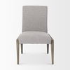 Palisades Gray Upholstery with Solid Wood Armless Dining Chair, by Mercana, 24.02" length x 25.59" width x 36.22" height thumbnail 5