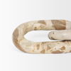 Reinir Beige Marble Chain Link Decorative Object, by Mercana, 13.25" length x 4.25" width x 1.06" height thumbnail 11