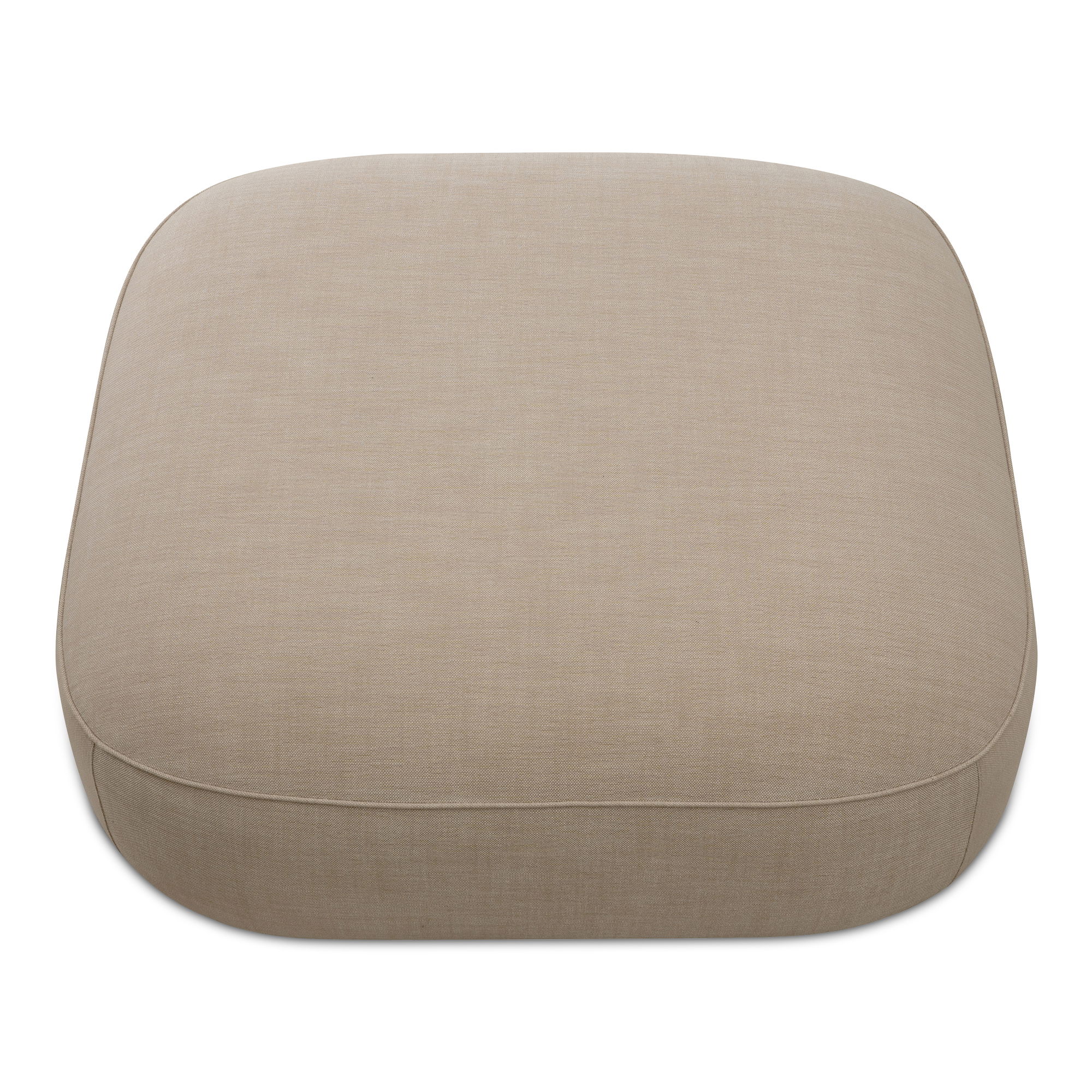 Marion Square Ottoman Beige large image 