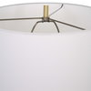 Ruse Whitewashed Table Lamp, by Uttermost, 1'4" width x 2'6" height x 1'4" depth thumbnail 8