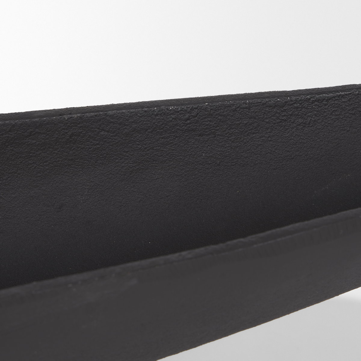 Piero Large Matte Black Metal Decorative Bowl, by Mercana, 39" length x 5" width x 4.33" height View 11