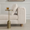 Pascal Brass Drink Table, Side & End Table by Uttermost, 10.25" width x 24.25" height x 10.25" depth thumbnail 2