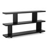 Miri Shelf Small Black, Shelving & Bookcase by Moe's Home, 63" width x 32.67" height x 11.5" depth thumbnail 2