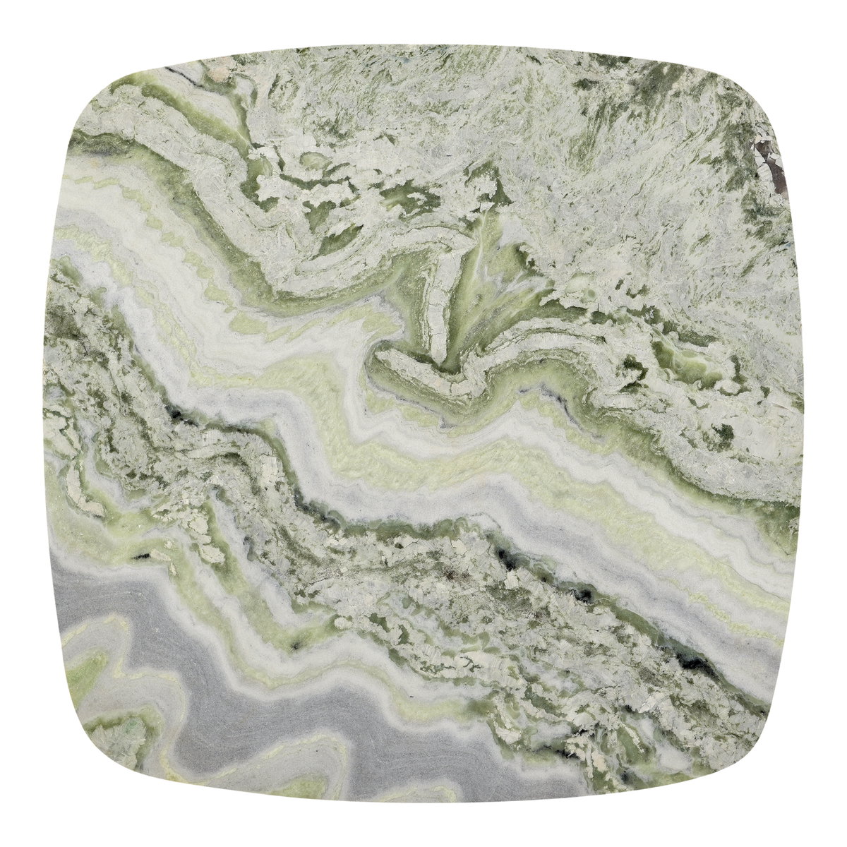 Celeste Cafe Table Green Onyx Marble, Coffee Table by Moe's Home, 36" width x 30" height x 36" depth View 10