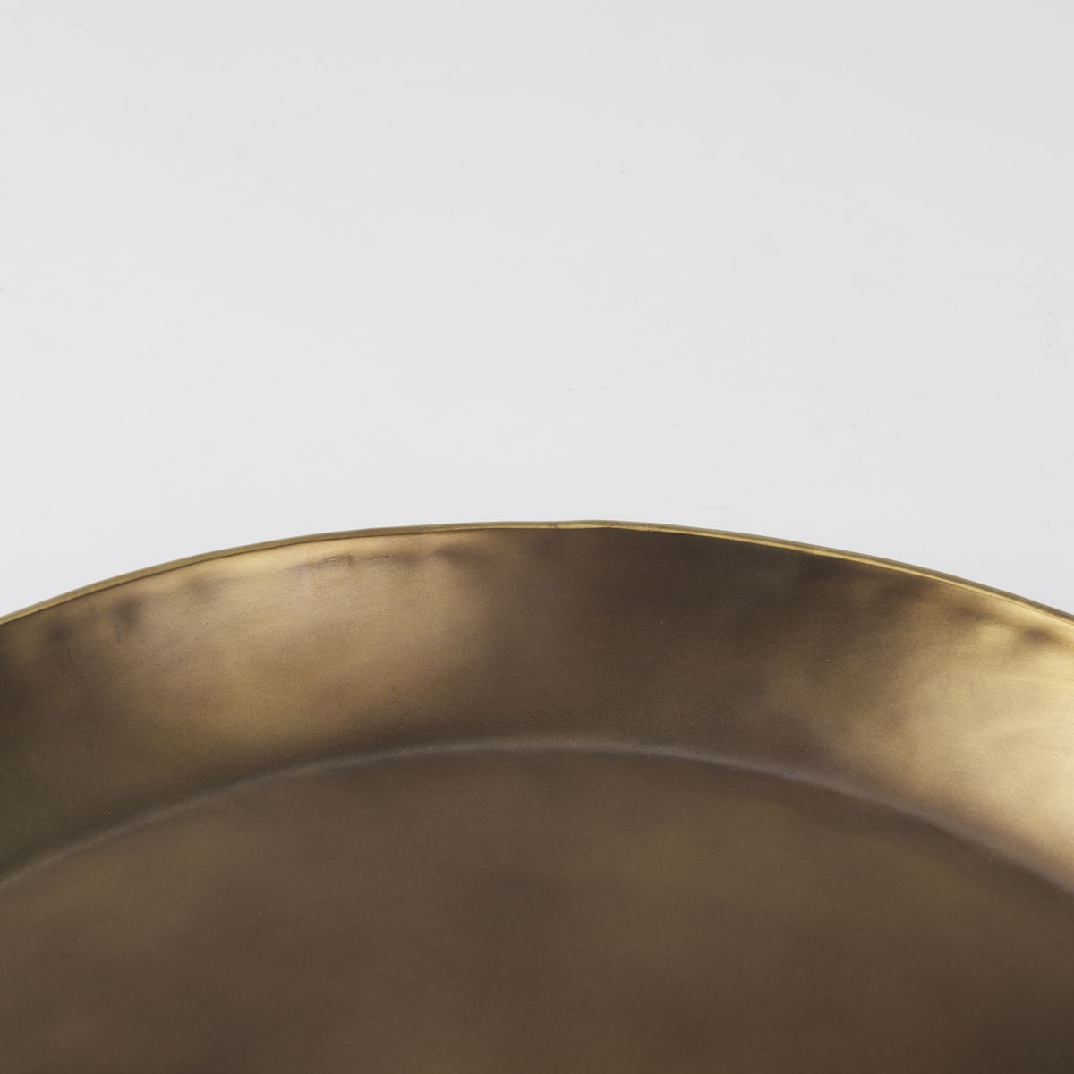 Eagan  Brass Aluminium Tray Medium, Decorative Tray by Mercana, 20" length x 20" width x 1.75" height View 5