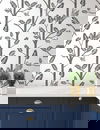 Aviary Branch Grey Peel & Stick Wallpaper thumbnail 3