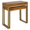Burl-esque Wooden Nesting Tables Set/2, Side & End Table by Uttermost, 24.5" width x 24.5" height x 12" depth thumbnail 5