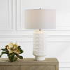 Window Pane White Table Lamp, by Uttermost, 17" width x 28" height x 17" depth thumbnail 2