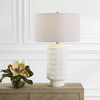 Window Pane White Table Lamp thumbnail 1
