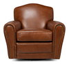 Elite French Club Swivel Chair, by Sarreid, 2'9" length x 3' width x 2'9" height thumbnail 2