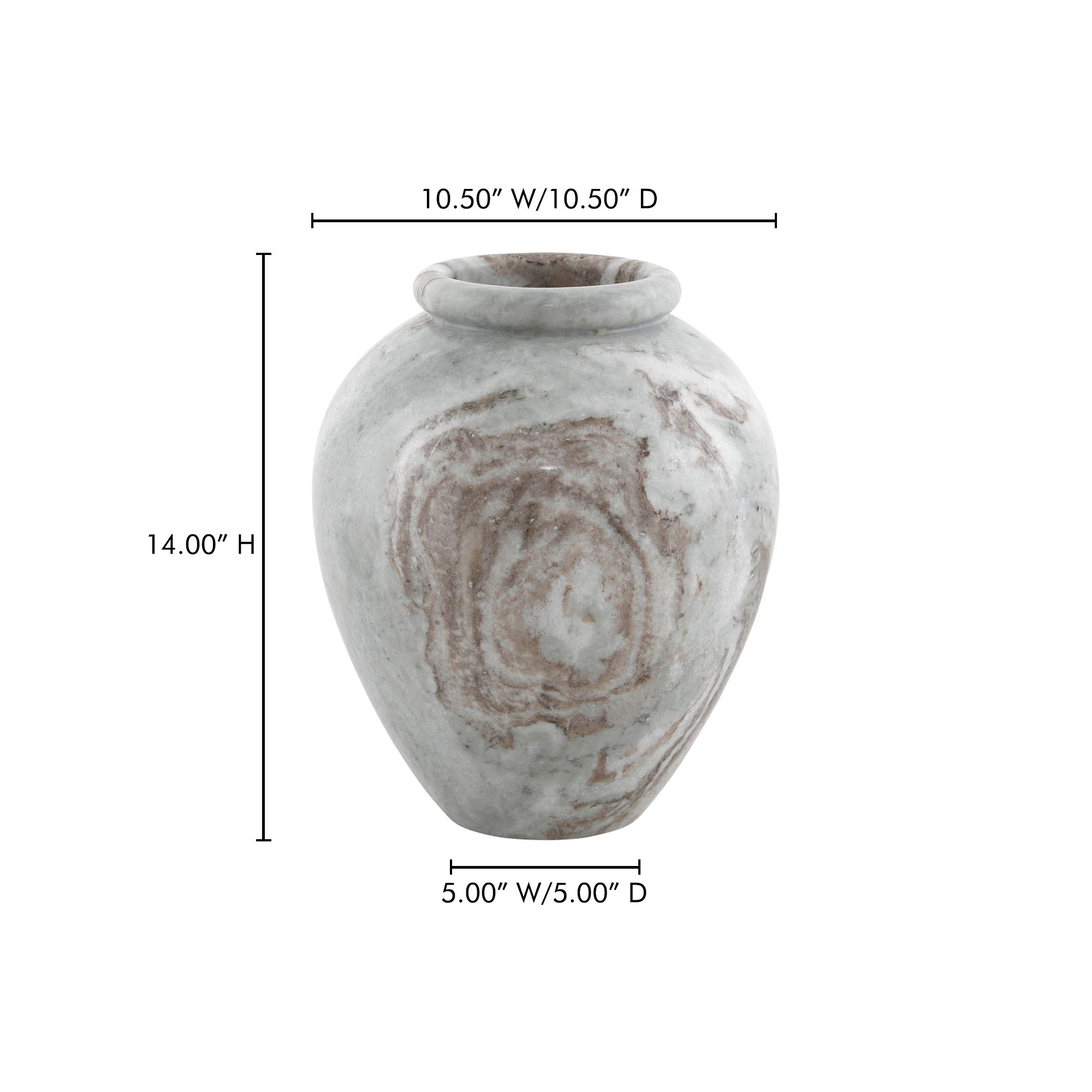 Didion Vase Torrento Marble large image 
