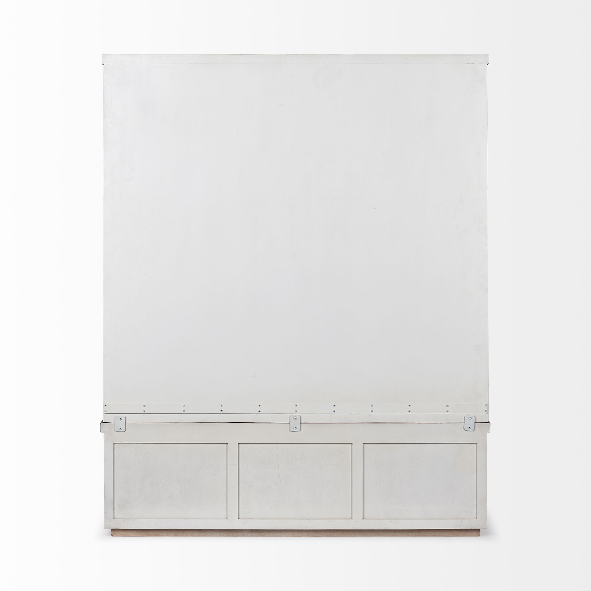 Fairview IV 61L x 17W White And Brown Wood With Storage Hall Tree, Entry & Hallway by Mercana, 61" length x 18" width x 76" height View 5