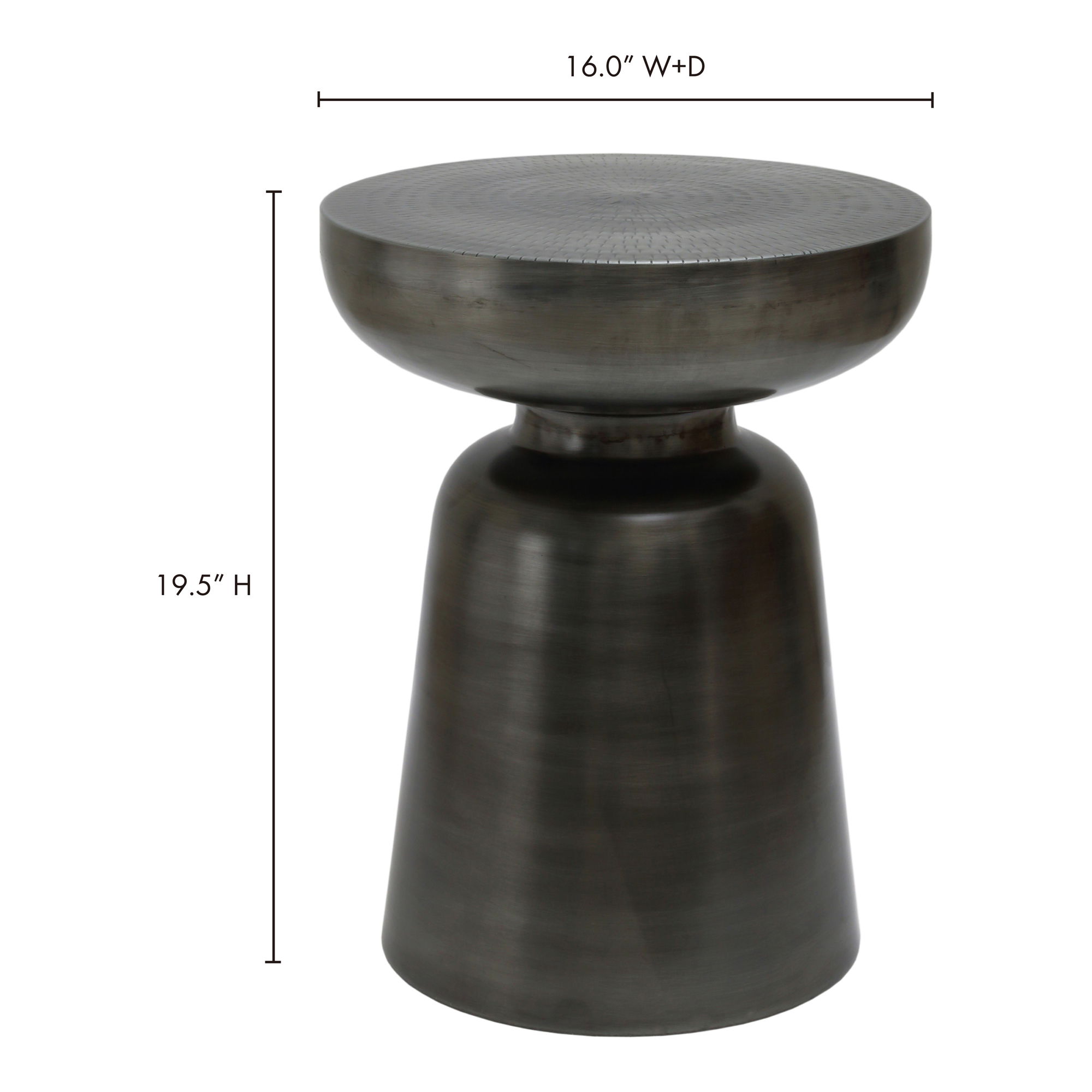 Arthur Accent Table Antique Nickel large image 