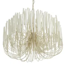 Online Designer Dining Room Tilda Unique / Statement Tiered Chandelier with Wood Accents