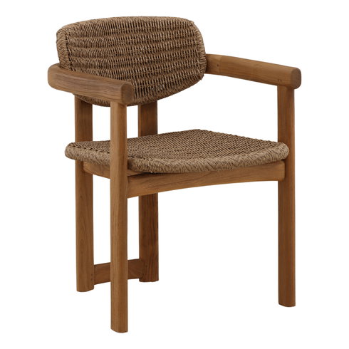 Alva Outdoor Dining Chair Light Brown