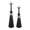 Ebon Glow Floor Candleholders Set/2 thumbnail 0