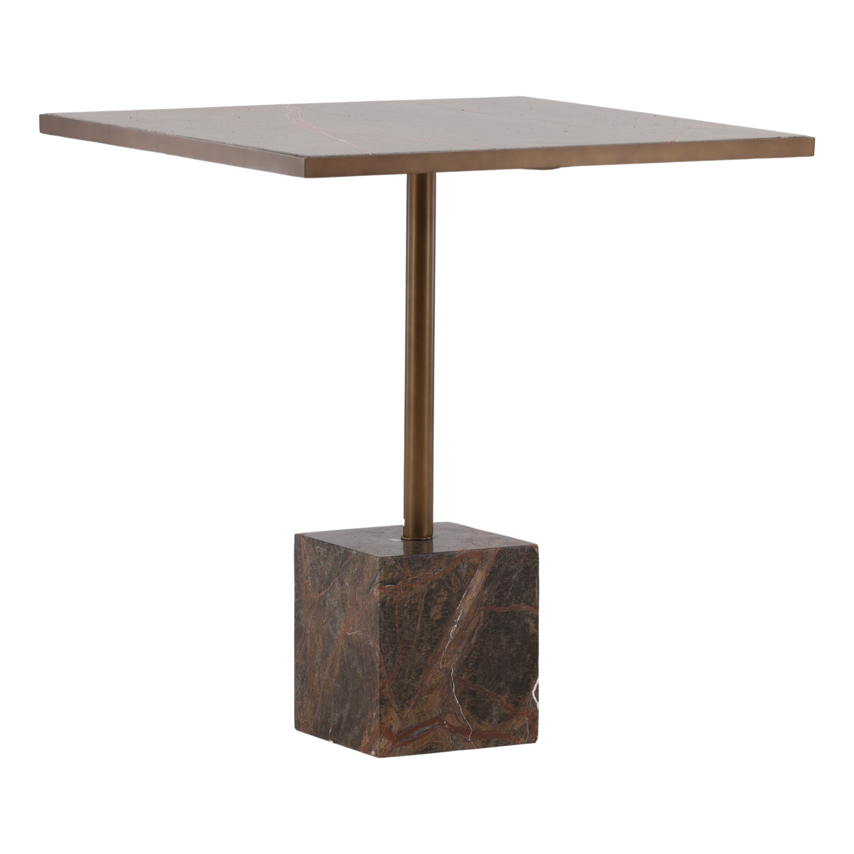 Kasen Bistro Table Brown, Dining Table by Dovetail, 28" width x 30" height x 28" depth View 1