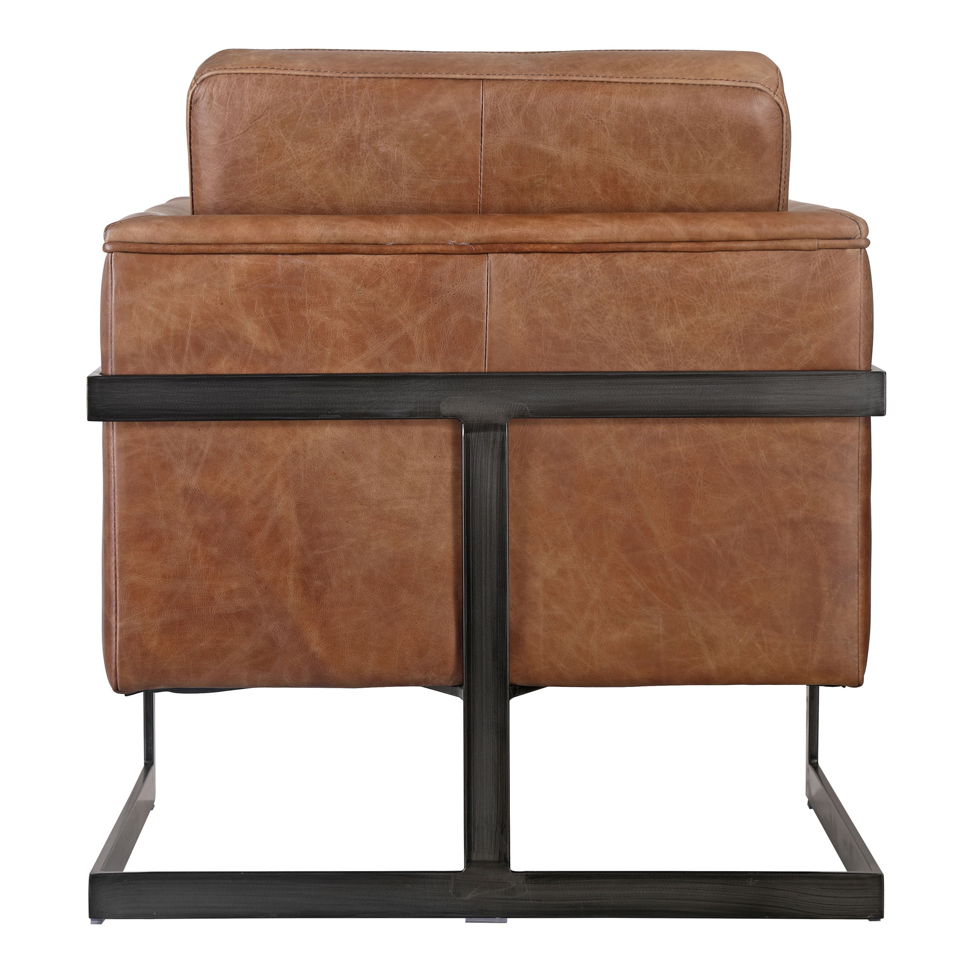 Luxley Club Chair Brown, Accent Chair by Moe's Home, 27" width x 30" height x 31" depth View 4