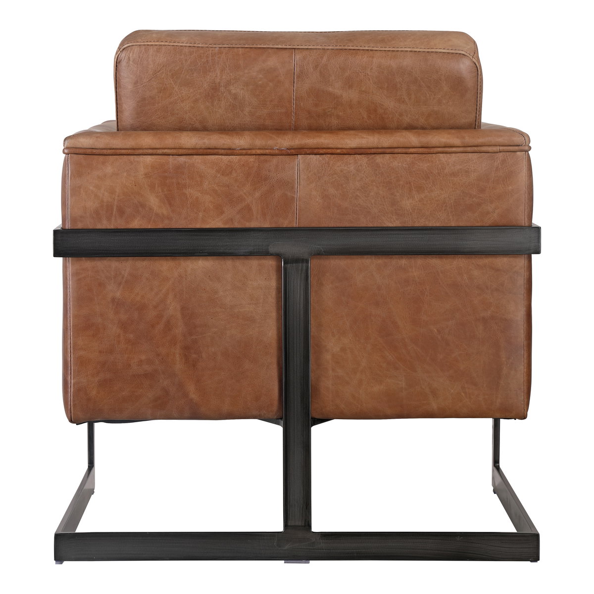 Luxley Club Chair Brown, Accent Chair by Moe's Home, 27" width x 30" height x 31" depth View 4