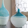 Carla Teal White Vases, S/2 thumbnail 2