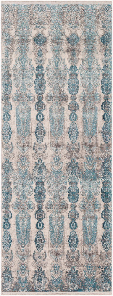 Solar Machine Woven Rug, by Surya, 8'0.06" length x 3'0.61" width