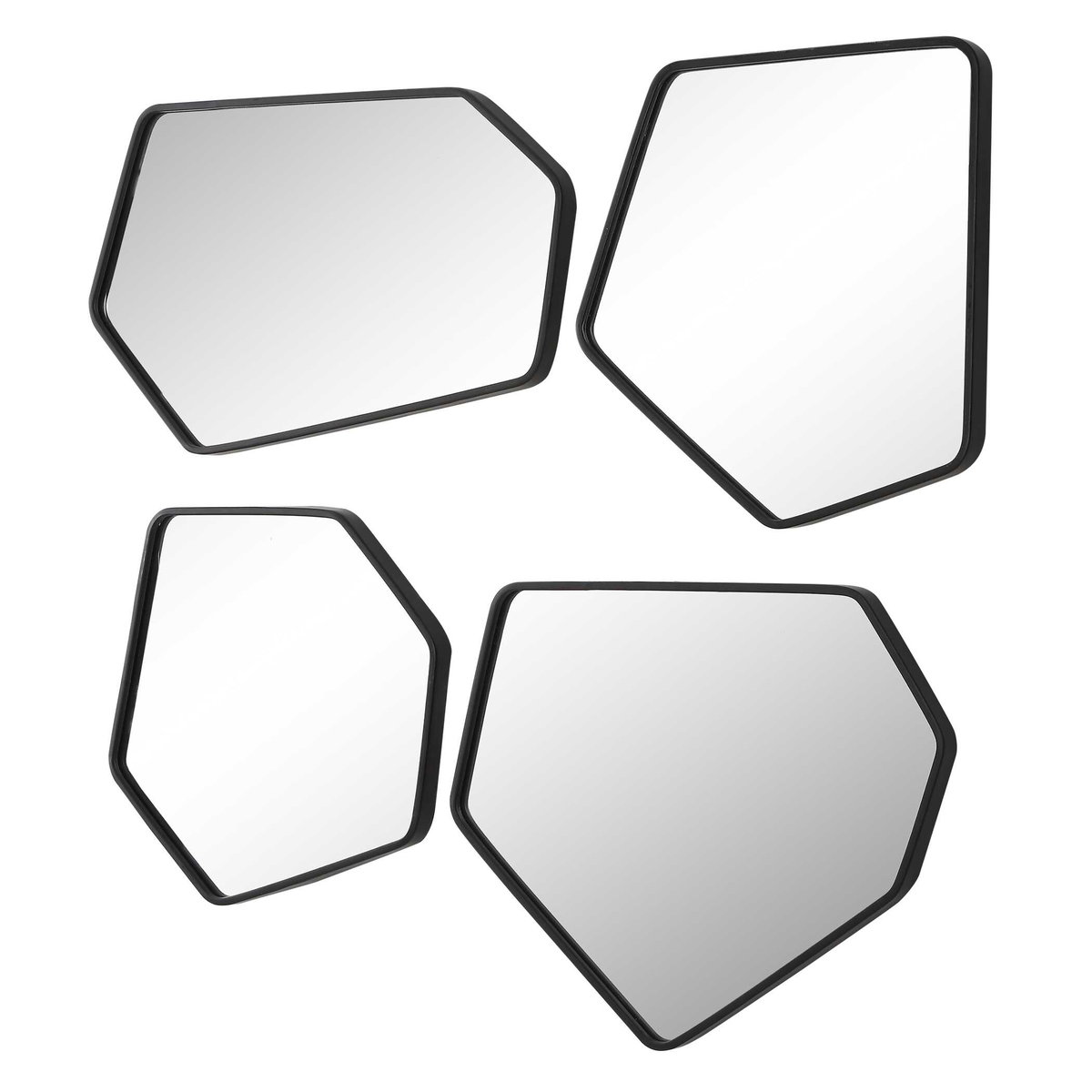 Linneah Black Mirrors Set/4, by Uttermost, 12.12" width x 20.12" height x 1" depth View 6