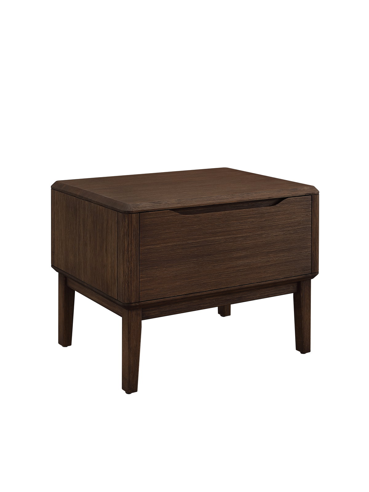 Currant Nightstand, Oiled Walnut, by Greenington, 18" length x 24" width x 17.5" height View 1
