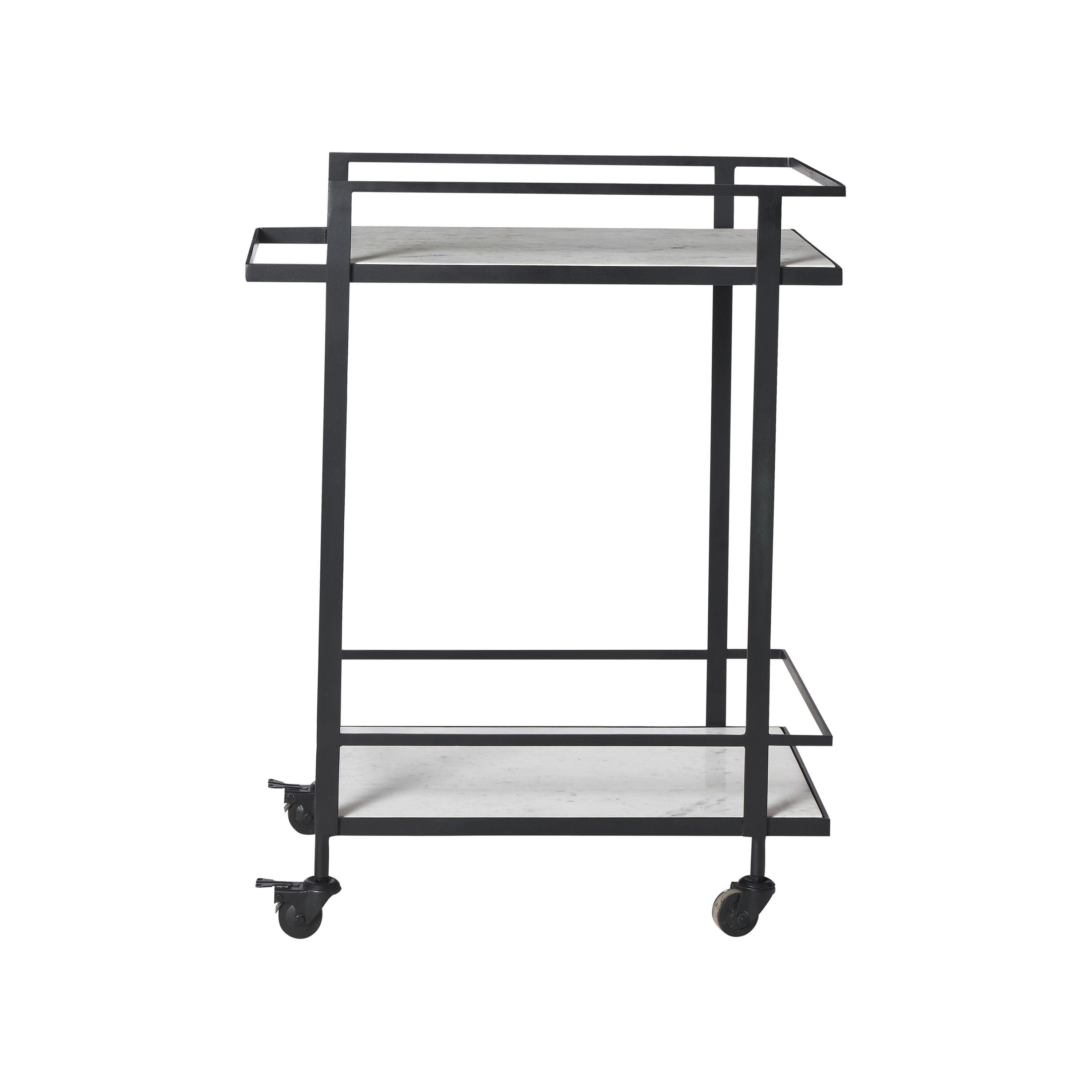 Colton Bar Cart, Shelving & Bookcase by Renwil, 33" height x 15" depth View 1