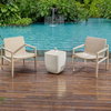Alma Concrete Outdoor Side Table, Outdoor Table by Uttermost, 1'6" width x 1'8" height x 1'6" depth thumbnail 4