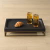 Shadowstone Cast Black Tray, Decorative Tray by Uttermost, 18" width x 3.5" height x 13" depth thumbnail 2