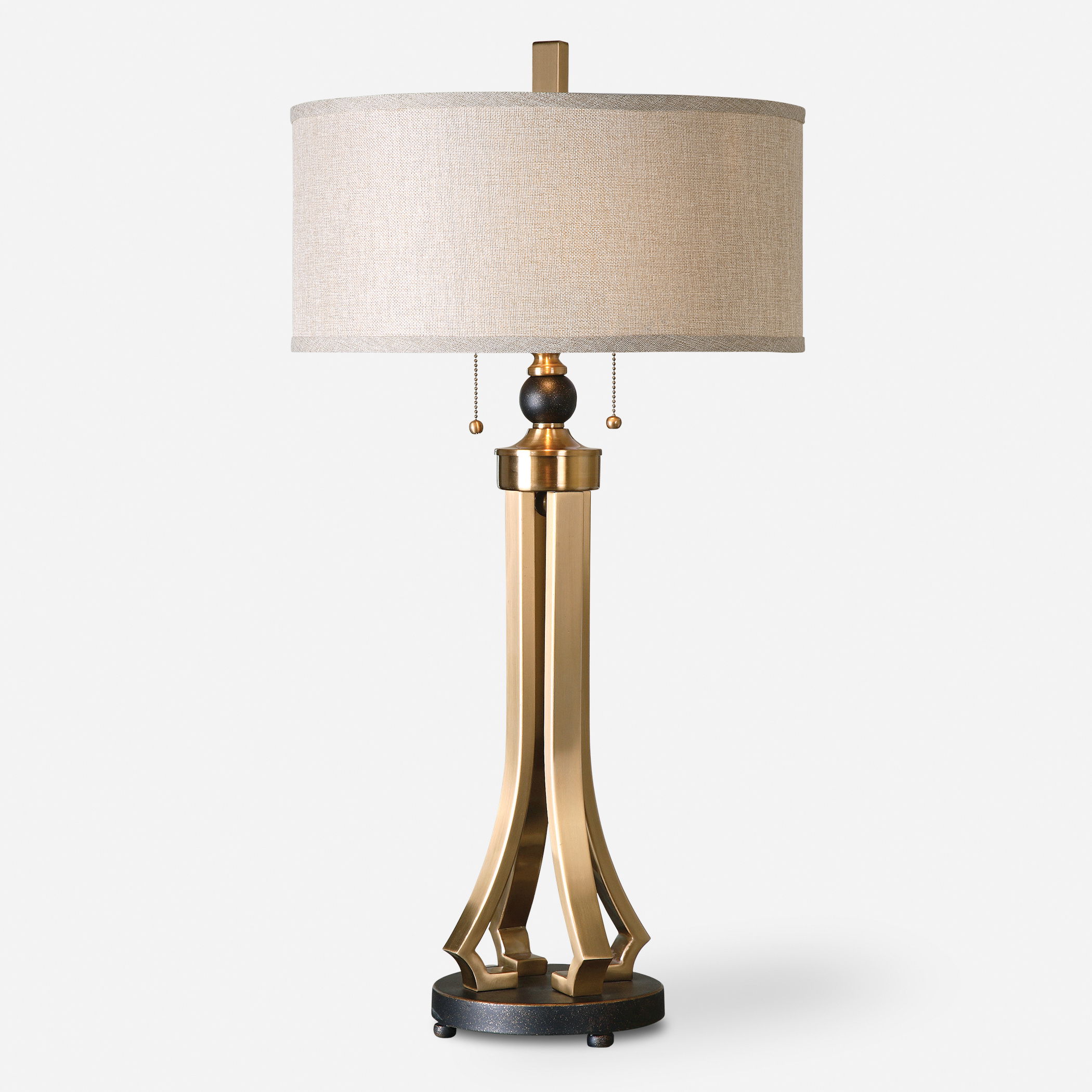 Selvino Brushed Brass Table Lamp large image 