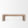 McArthur Whitewash Reclaimed Wood Bench thumbnail 2