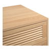 Teeda 3 Drawer Nightstand Natural thumbnail 7