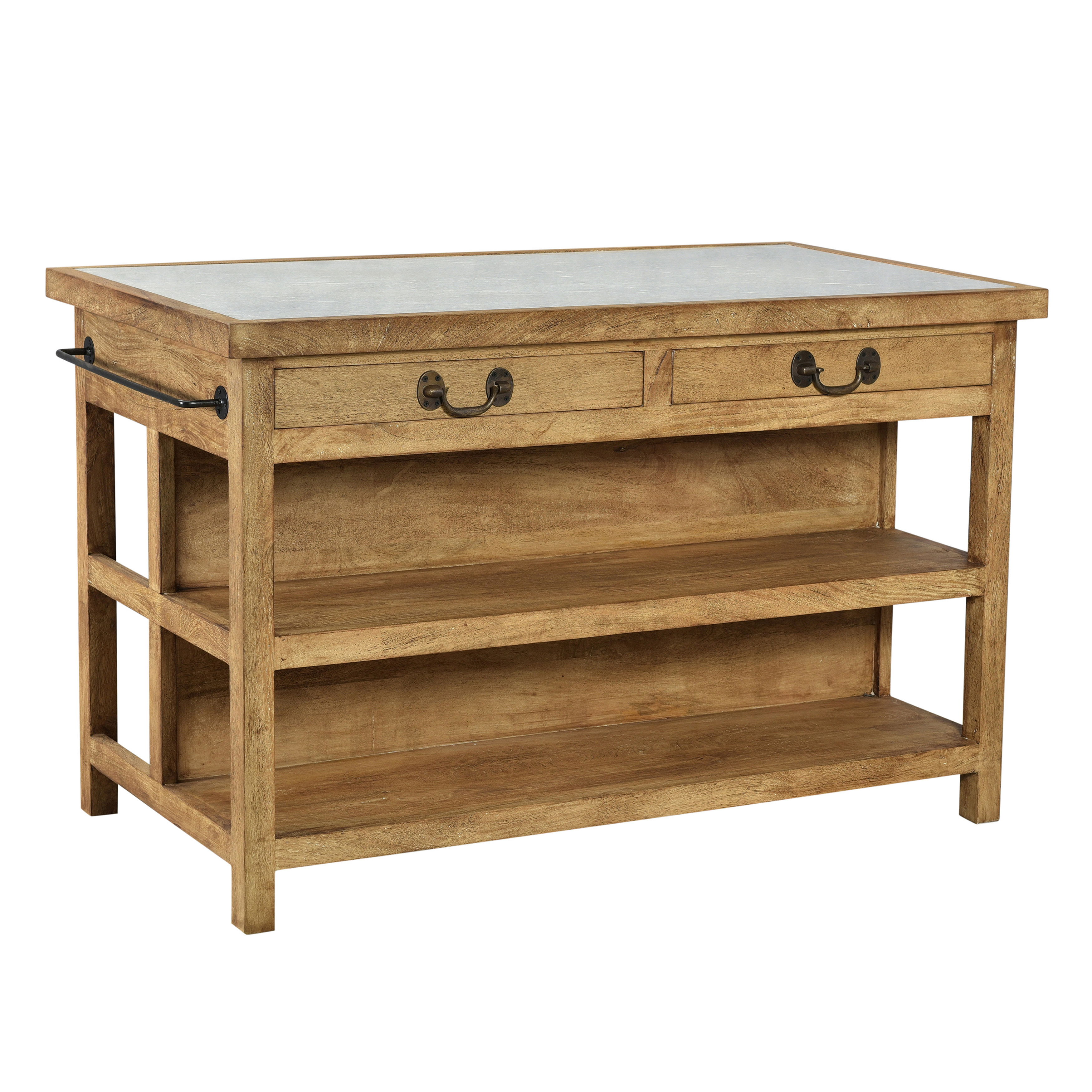 Belding Kitchen Island, by Dovetail, 58" width x 36.5" height x 30" depth View 1