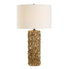 Echo Golden Table Lamp, by Uttermost, 16" width x 27.75" height x 16" depth thumbnail 1