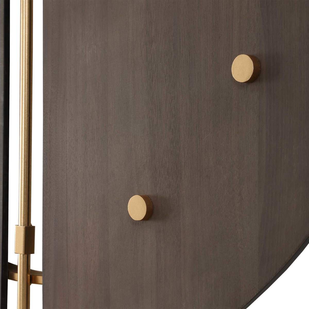 Walnut Elegance Wall Clock, by Uttermost, 42.12" width x 42.12" height x 2.62" depth View 6