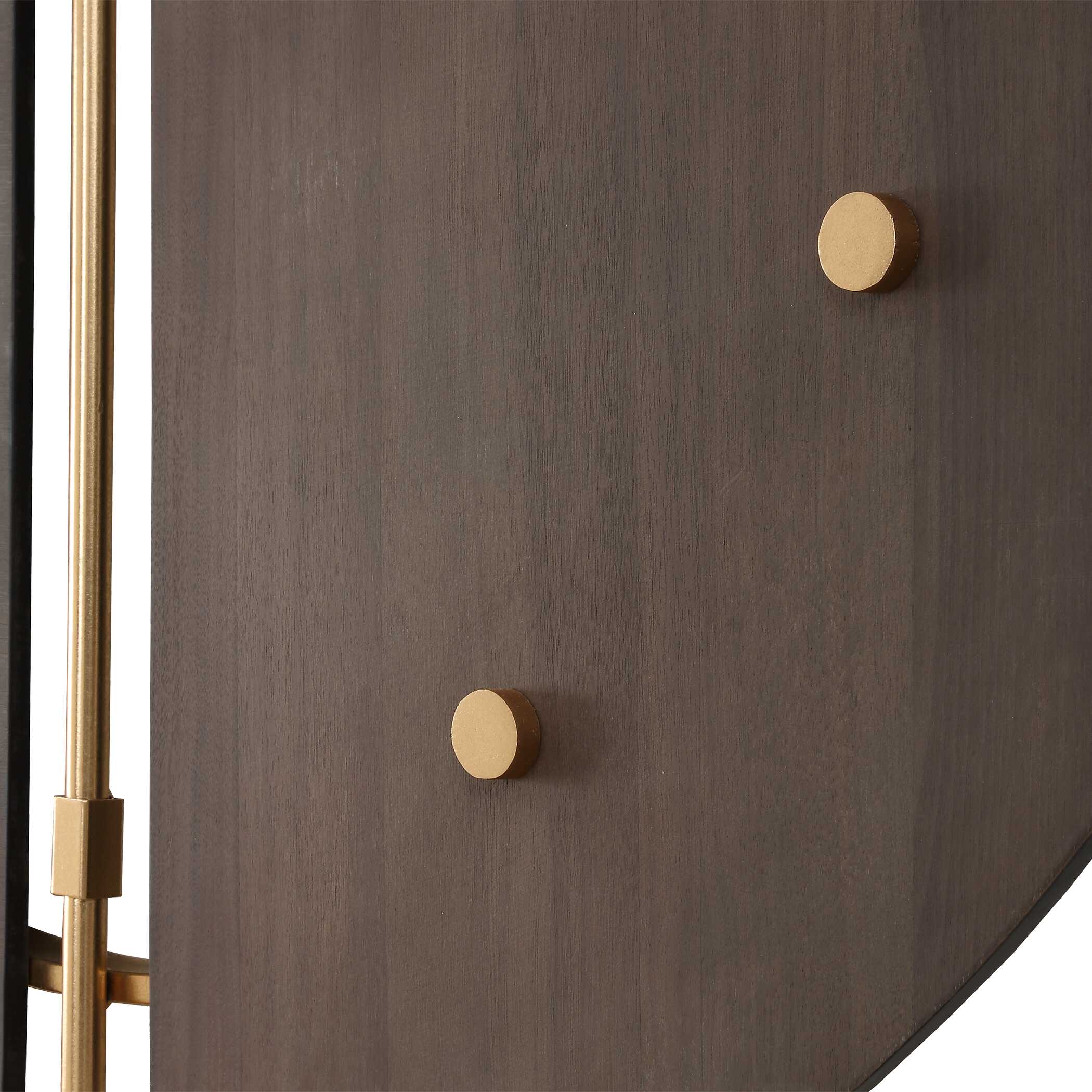 Walnut Elegance Wall Clock large image 