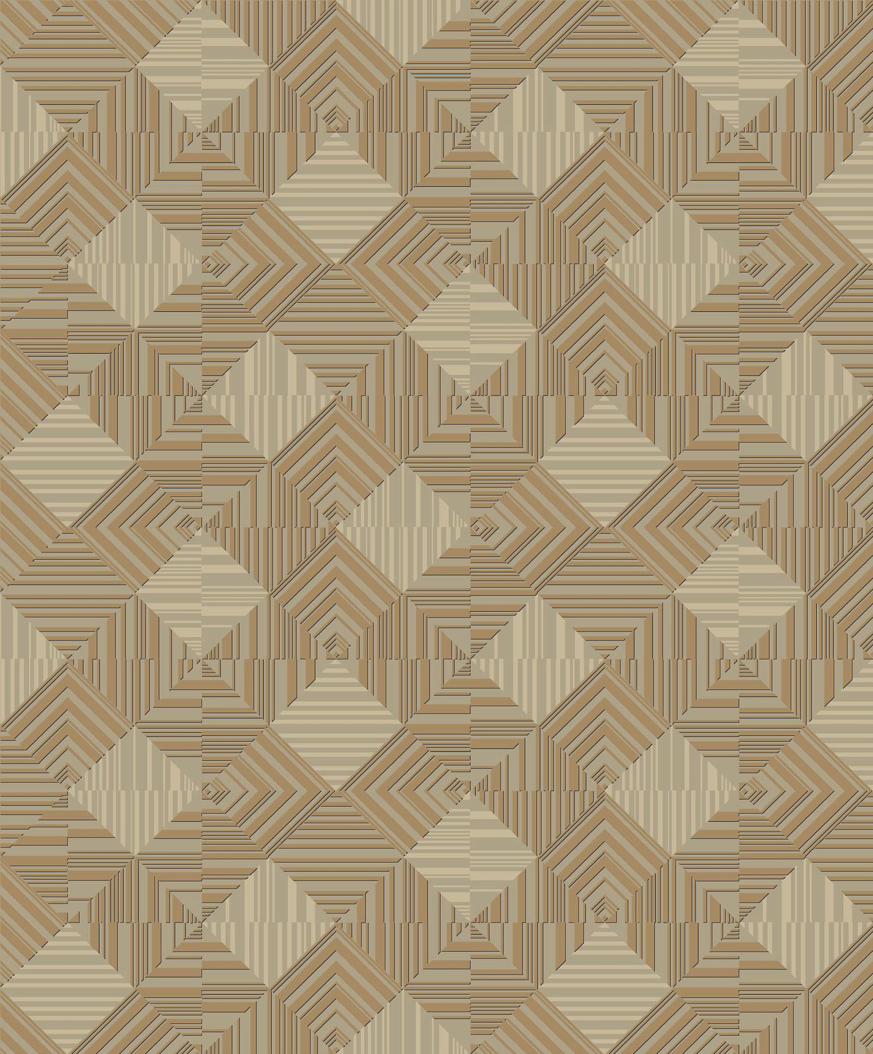 Grey & Putty Navajo Wallpaper, by York Wall, 33' length x 1'8.8" width x 0.02" depth