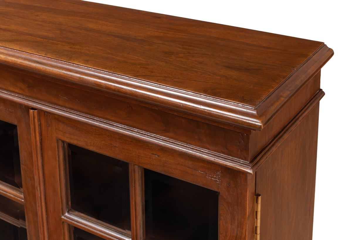 Carmel-By-The-Sea Bookcase  Cognac, by Sarreid, 1'1" length x 5'7" width x 3'7" height View 5