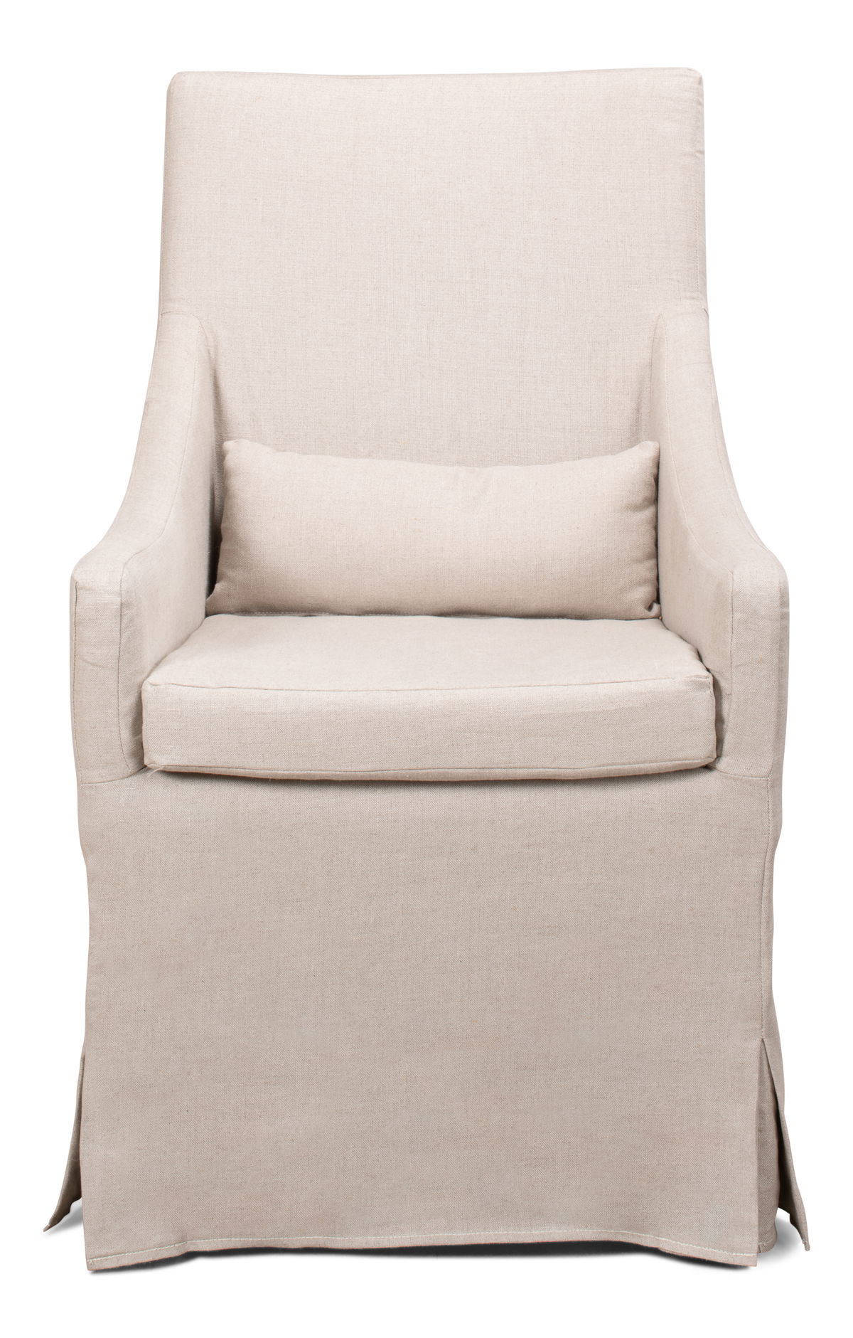 Skirted Arm Chair, by Sarreid, 2'4" length x 2' width x 3'5" height View 2