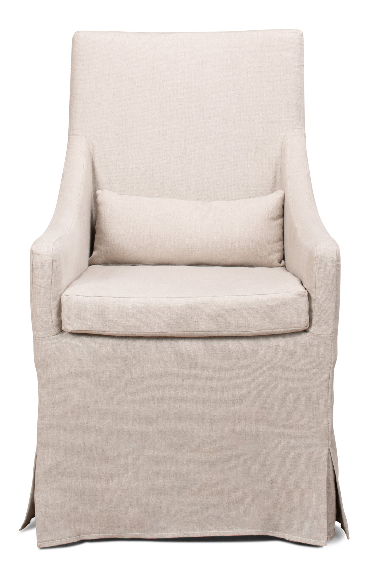 Skirted Arm Chair, by Sarreid, 2'4" length x 2' width x 3'5" height View 2