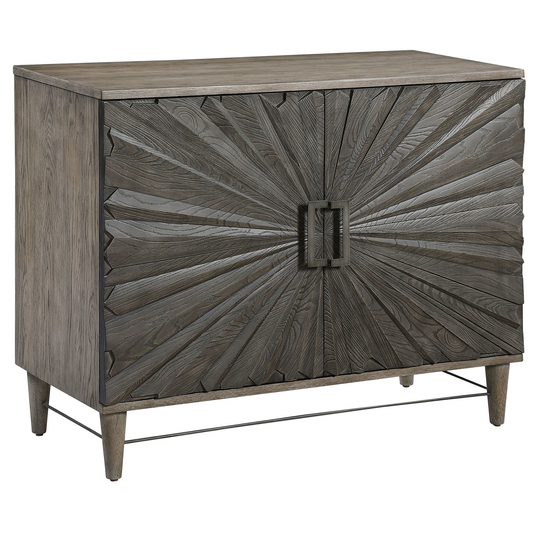 Shield Gray Oak 2 Door Cabinet large image 