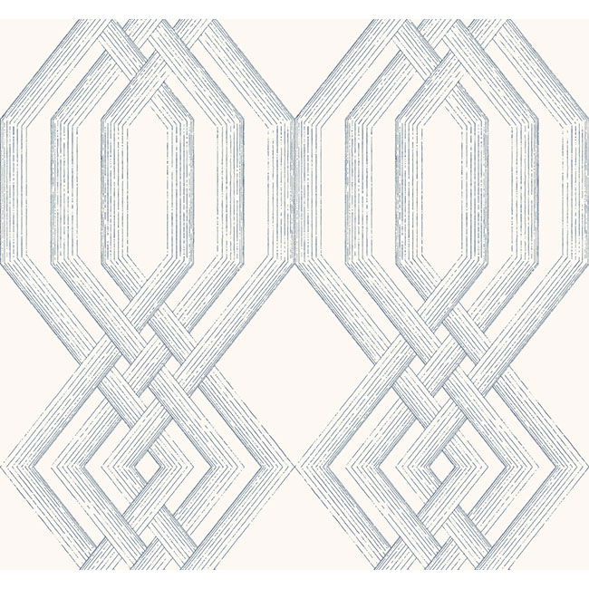 Etched Lattice Blue Wallpaper large image 