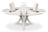 Casual Jupe Dining Table Workingwhite Md, by Sarreid, 4'7" length x 4'7" width x 2'6" height thumbnail 9