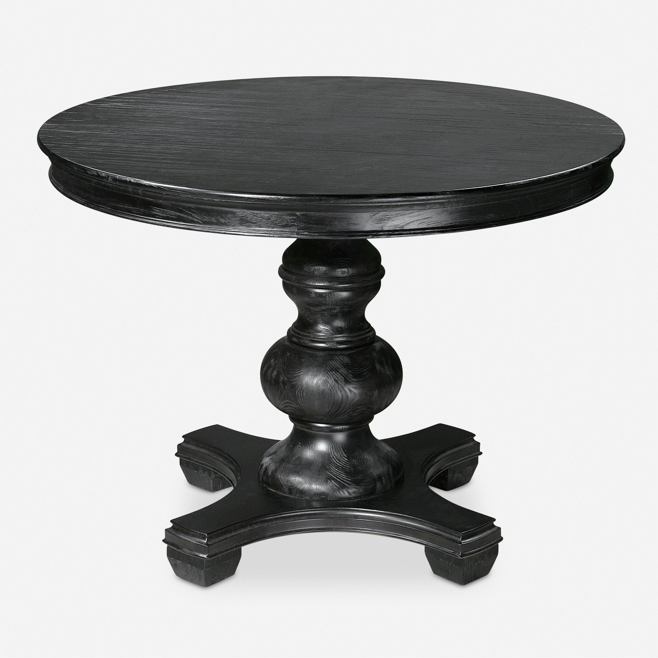 Brynmore Wood Grain Round Table, Furniture by Uttermost, 42" width x 31" height x 42" depth View 1