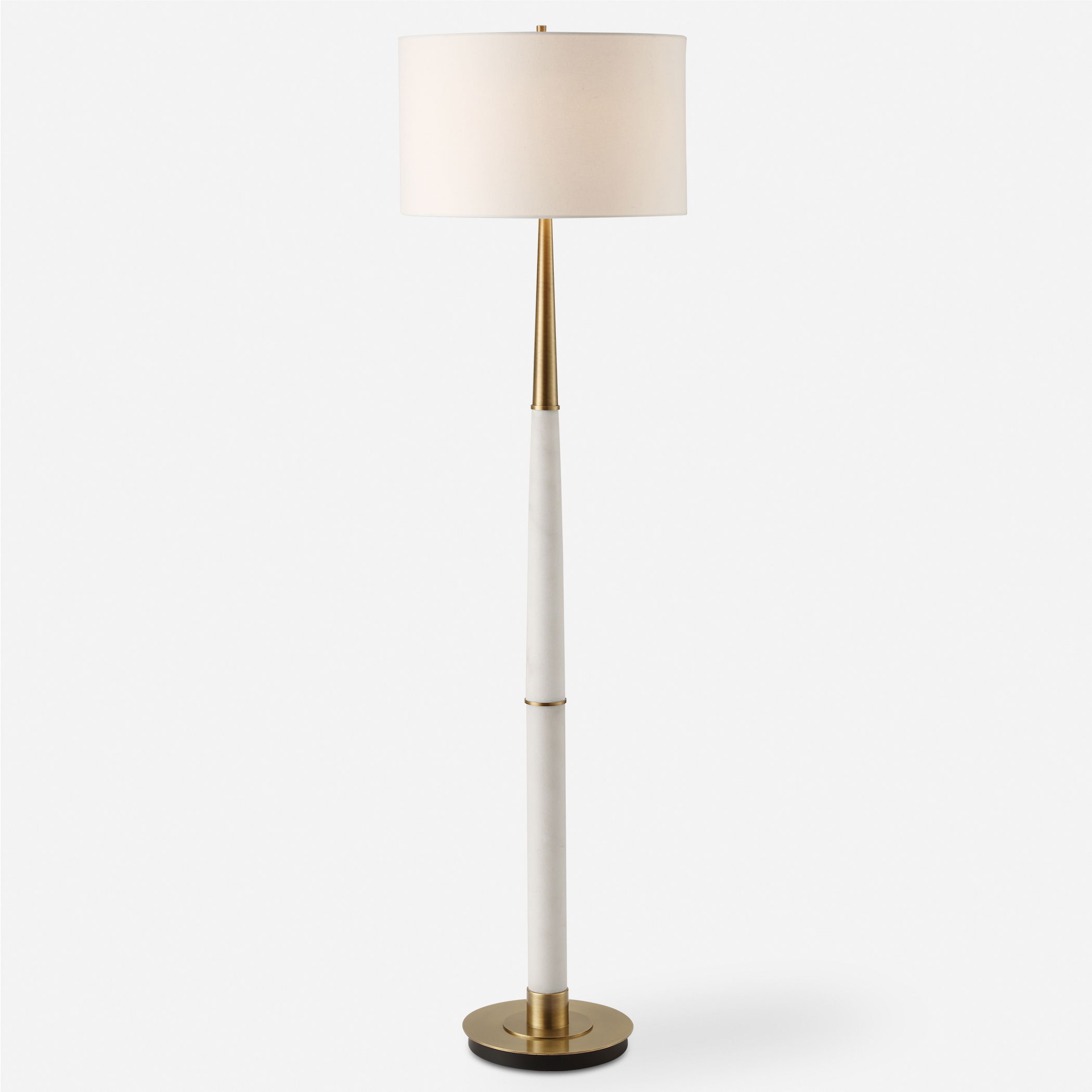 Faro White Marble Floor Lamp large image 