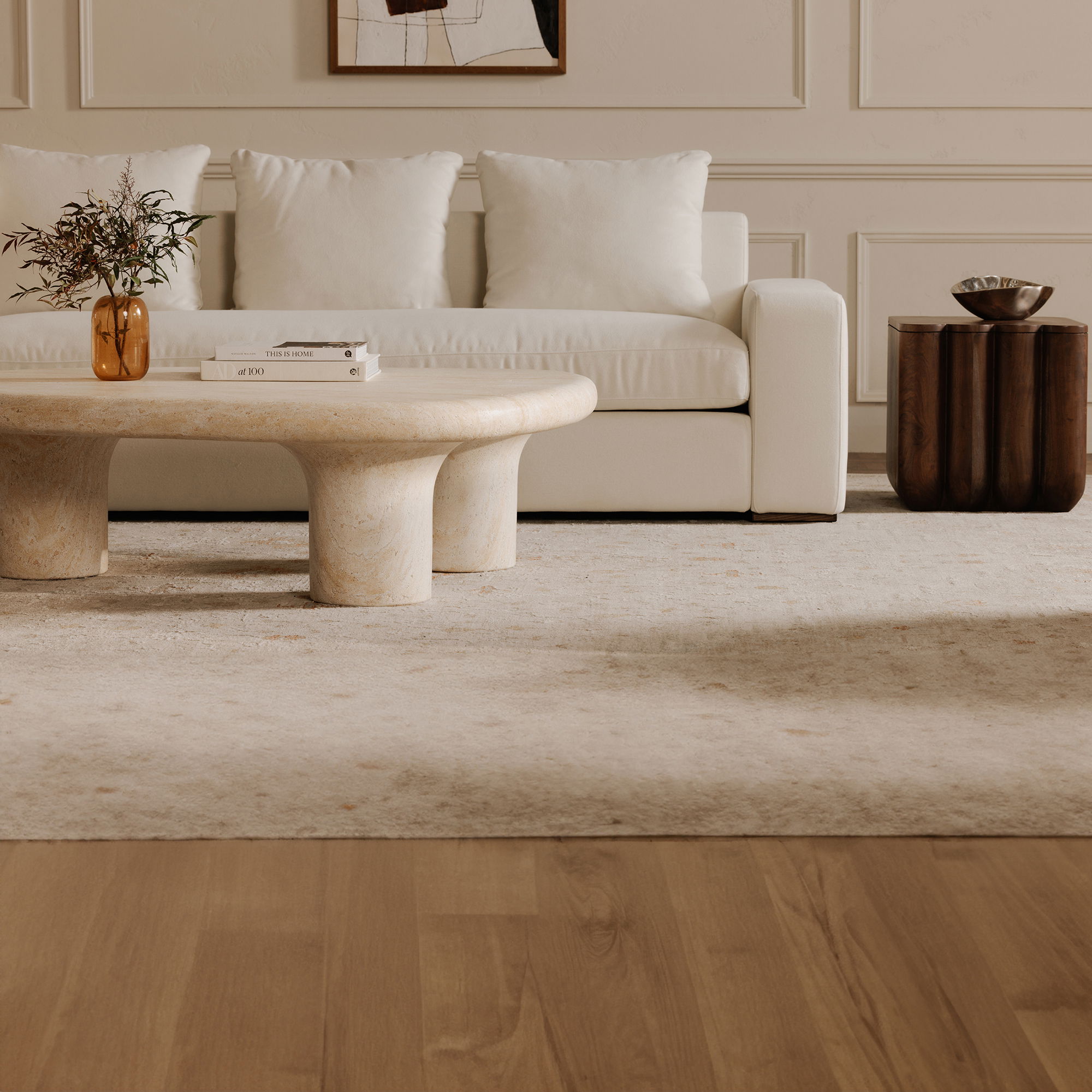 Thomas Left Sectional Ivory large image 