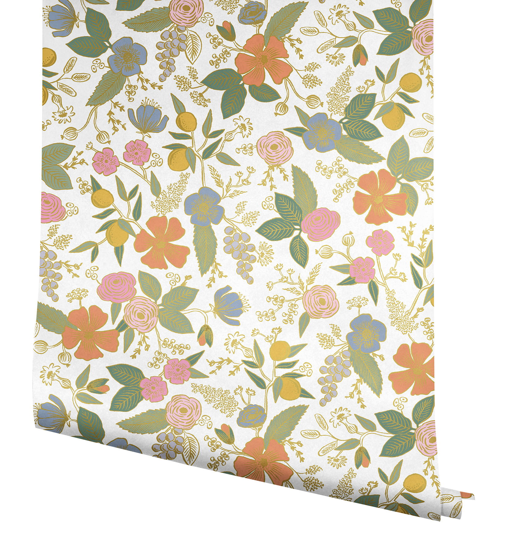 Colette Rose Multicolor Peel & Stick Wallpaper large image 