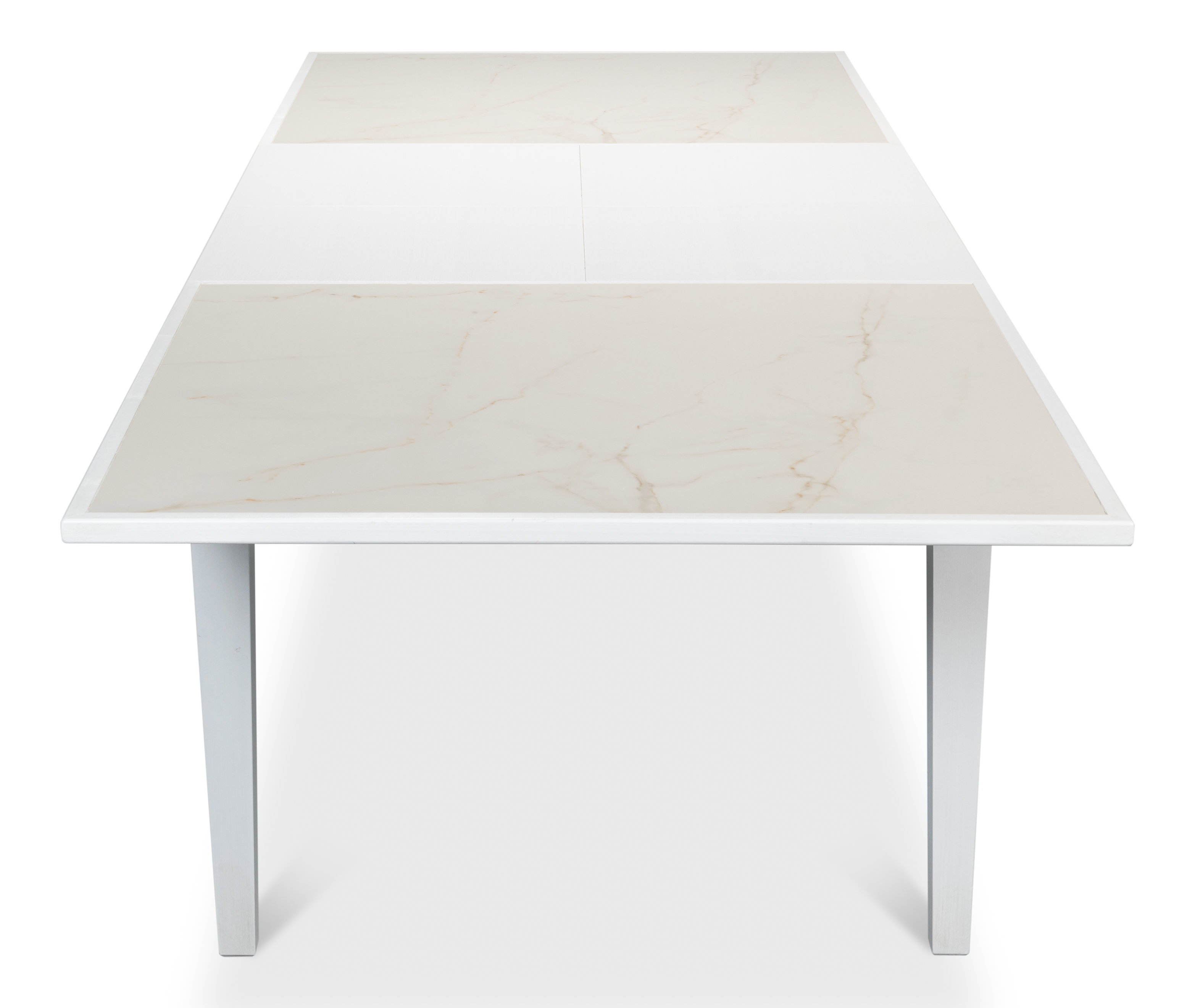 Elton Butterfly Dining Table,White, by Sarreid, 81" length x 41" width x 30" height View 7